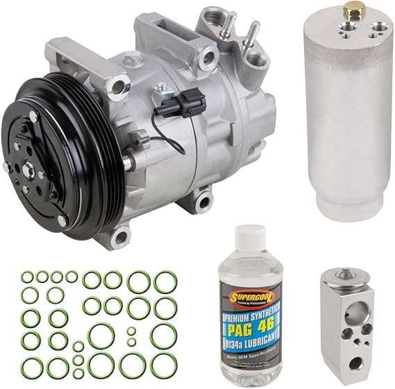 AC Compressor & A/C Kit For 2001 Nissan Pathfinder & Infiniti QX4 - Includes Drier, Expansion Valve, Oil & Seals! - BuyAutoParts 60-80240RK New