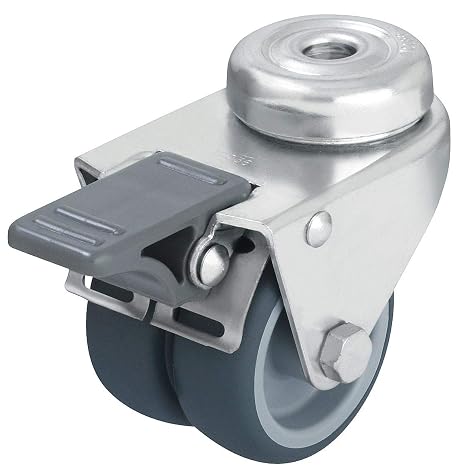 Blickle LMDA-TPA 50G-FI Swivel Caster, 1.97" Wheel Diameter, 176 lb. Load Capacity