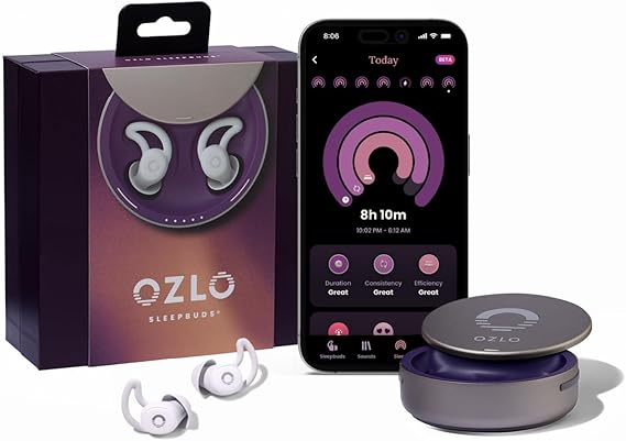 Sleepbuds | Comfortable Side Sleeper Headphones | Up to 10 Hours of Bluetooth LE Streaming | Science-Backed Sleep Sounds | Snore Blocking Earbuds