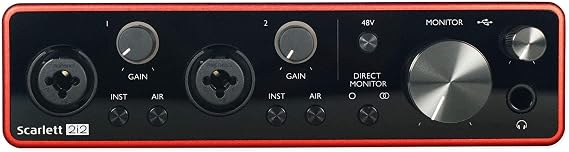 Focusrite SCARLETT 2I2 3rd Gen 192KHz USB Audio Interface w/ Pro Tools First