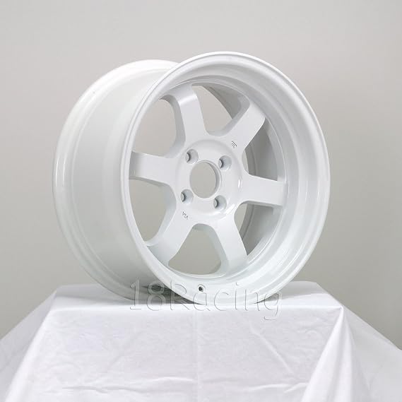 4 Pcs Rota Grid V 15x9 Pcd:4x100 Offset:0 Hb67.1 White