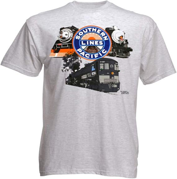 SP Triple Header Authentic Railroad T-Shirt Tee Shirt [106]