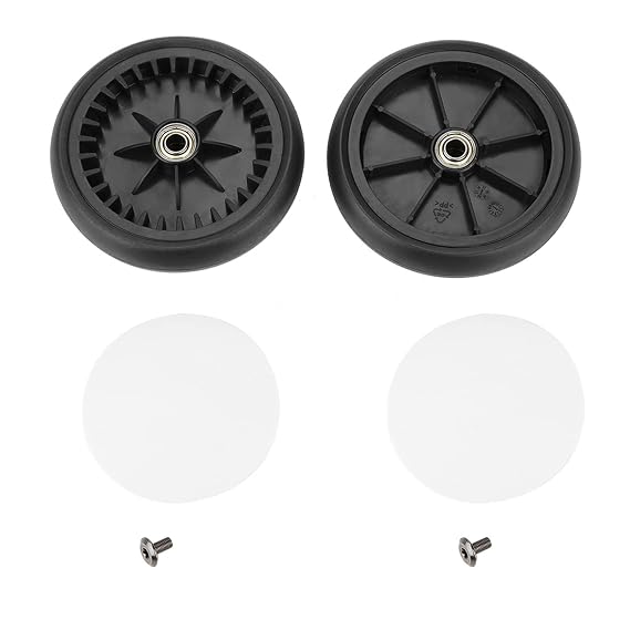 Roues Yoyo Wheels Wheel Baby Strollers Rubber Wheels Accessories for Wheel Kids Carriage with Tools Front Set Jogger Premier Replacement Caster (A Pair of Front Wheels)