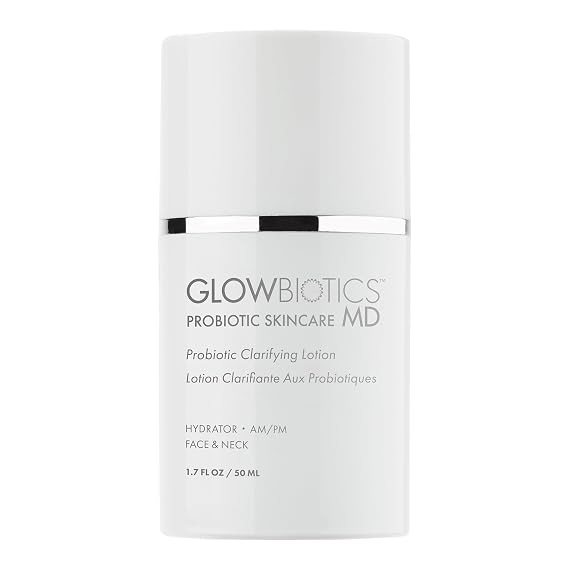 GLOWBIOTICS MD, Probiotic and Redness Reducing, Clarifying Oil Absorbing Lotion, 1.7 Fl Oz - Made in the USA