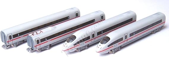 Model Trains 1:450 Scale ICE 3 German Railways 4-Car Set with Locos