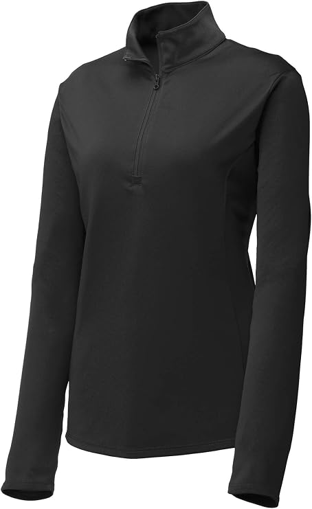 Clothe Co. Quarter Zip Pullover Womens Lightweight Athletic Performance 1/4 Zip Pullover Long Sleeve