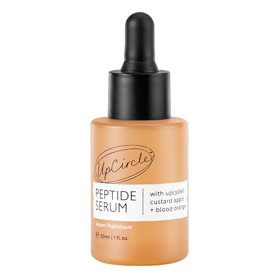 UpCircle Peptide Serum Improves Skin Elasticity + Boosts Collagen Custard Apple, Rich In Vitamin C + Blood Orange Brightens Skin - Vegan + Cruelty-Free
