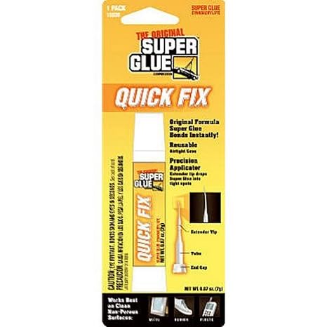 SUPER GLUE Corp/Pacer TECH 15030 Quick Fix Super Glue, 2g