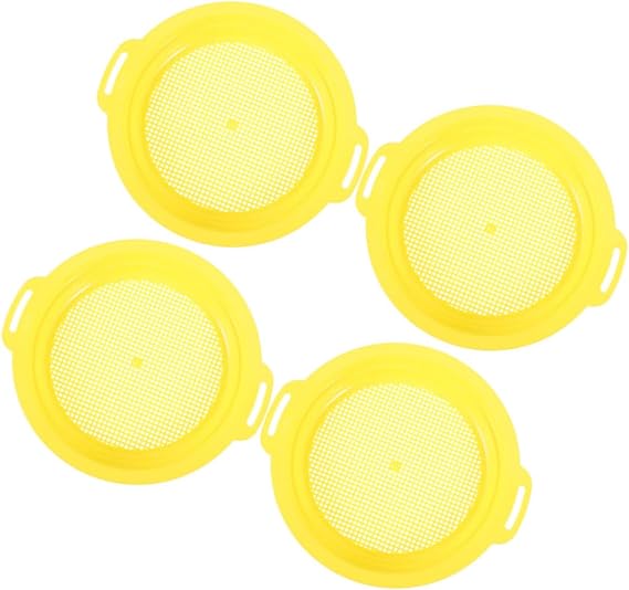 Gold Panning Pan Set 4pcs Mining Sieve Sifting Pan Filter Mesh for Prospecting Gold Making Equipment