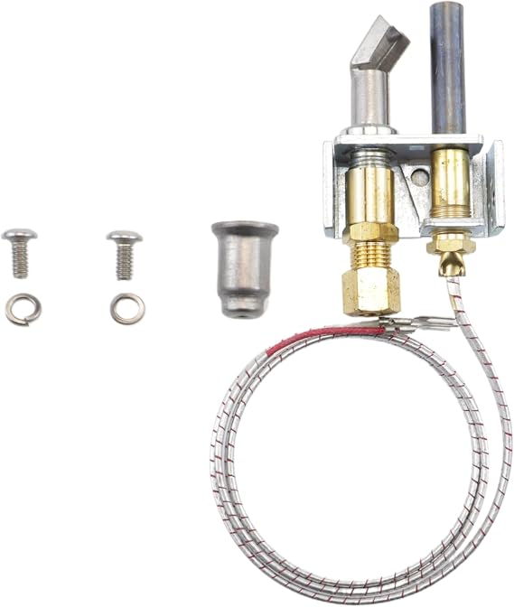 Replacement Furnace Pilot Unit kit 1820-009 fits ROBERTSHAW PG9A25, PG9A19, PG9A42JTL020, PG9A01 90 Right Hand Flame PG9 Furnace LP/NG, 750mV, 32 in
