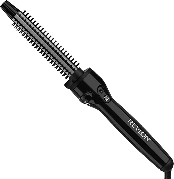 REVLON Perfect Heat Triple Ceramic Curling Brush, 3/4" Barrel | 3X Ceramic Coating for Reduced Damage, 30 Heat Settings, For Silky Smooth Medium Curls & Waves