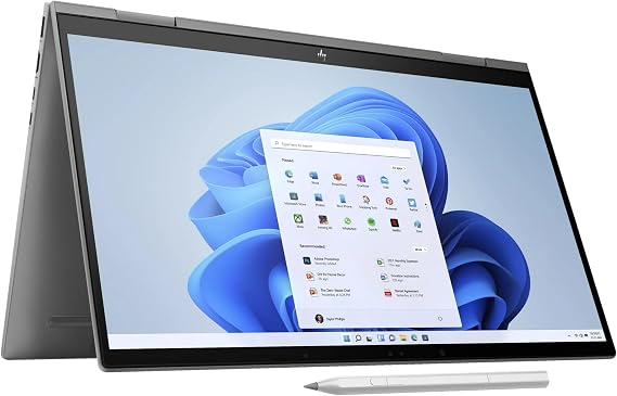 HP Envy x360 2-in-1 2024 Business Laptop 15.6" FHD IPS Touchscreen 12-Core Intel Ultra 7 155U 32GB DDR5 4TB SSD Intel Graphics Thunderbolt 4 Wi-Fi 6E Backlit Keyboard Win11 Home w/ONT 32GB USB