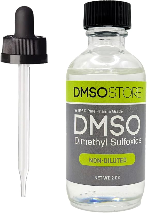 DMSO Pharmaceutical Grade Liquid 2 oz. in a Glass Bottle
