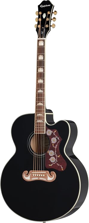 Epiphone J200 EC Studio Acoustic Electric Solid Top, Black