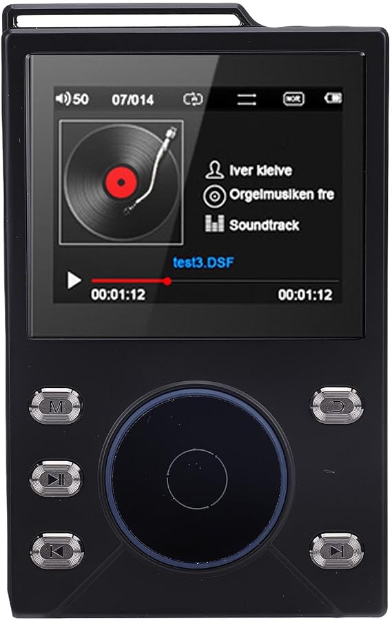 HiFi MP3 Player DSD FLAC Lossless Playback High Resolution Digital Audio Music Player Bluetooth 5.4 with Up to 256GB Expansion for Audiophiles (64GB Small Memory Card)