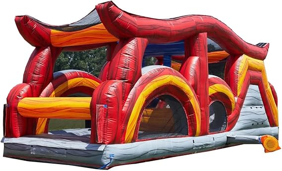 JumpOrange Shadow Obstacle Course Bounce House Inflatable for Kids and Adults with Blower, Commercial Grade, Pop Ups, Outdoor Indoor, Rental Quality - (Piece 2)