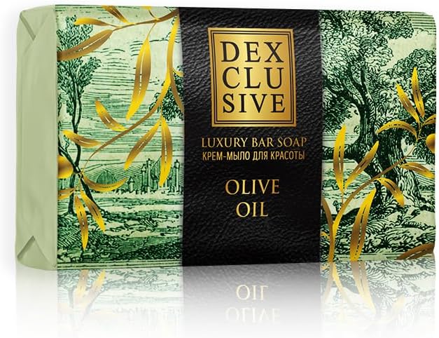 DEXCLUSIVE Olive Oil Doğal Banyo Sabunu 150 gr -%100 Bitkisel Yağlı, Kremsi ve Zeytinyağı Özlü Parfümlü Vücut Temizleyici