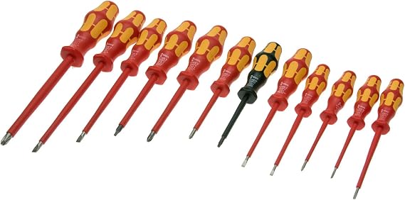 Wera - Vde Insulated Screwdriver Set 12Pc (Sl/Ph/Sq), 160I/12-5347900001