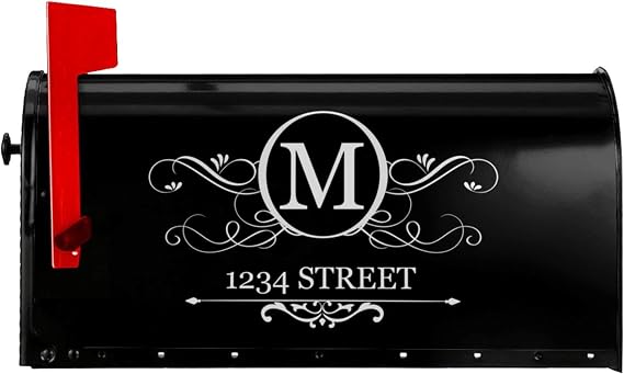 Custom Mailbox Cover - TESFANS Personalized Magnetic Waterproof Mailbox Wrap with Custom Photo, Name, Text | PVC Mailbox Cover of Standard Size