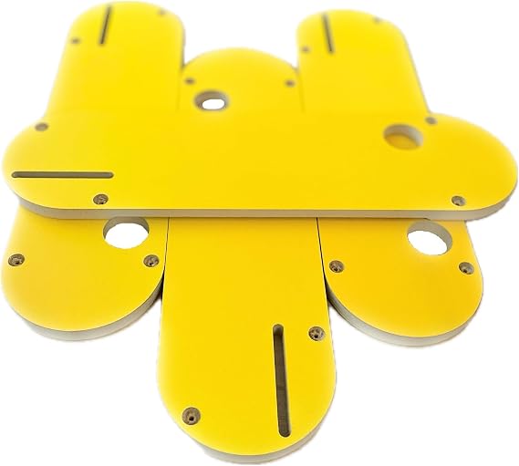 Cncdesigns Zero Clearance Inserts (4-Pack) for DeWalt Table Saw with riving knife slot(Select models)