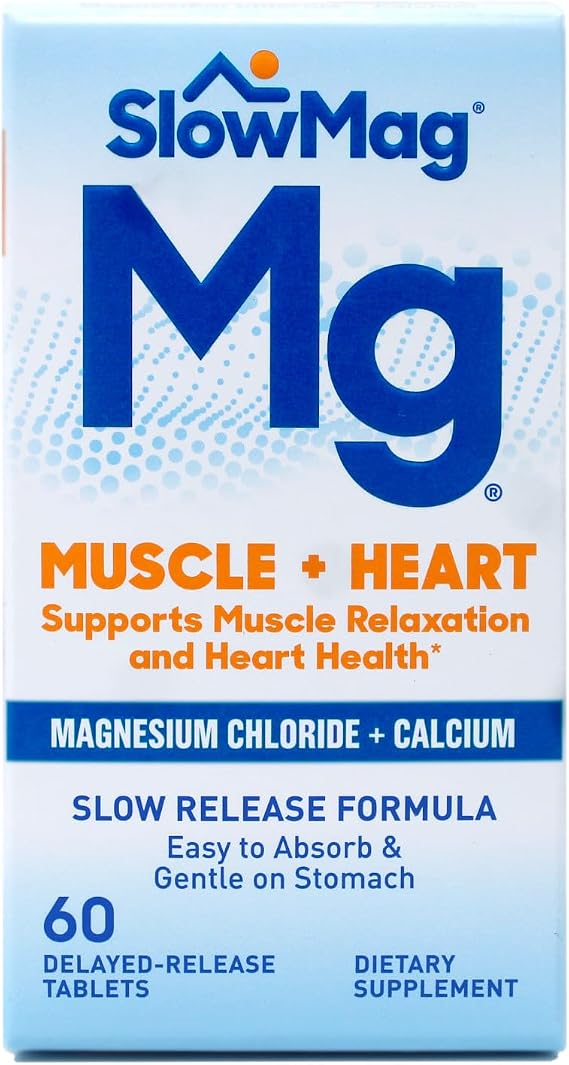 Slow-Mag Magnesium Chloride Plus Calcium Tablets 60