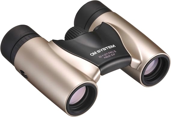 OM SYSTEM/Olympus Binoculars, Travel, Live, Theater, Sports, Easy Operation, 8 x 21RC II, GLD