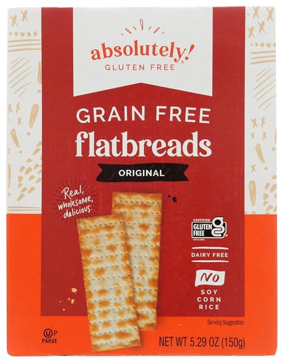 Absolutely Gluten Free Flatbread, Original, 5.29-Ounce (Pack of 2)