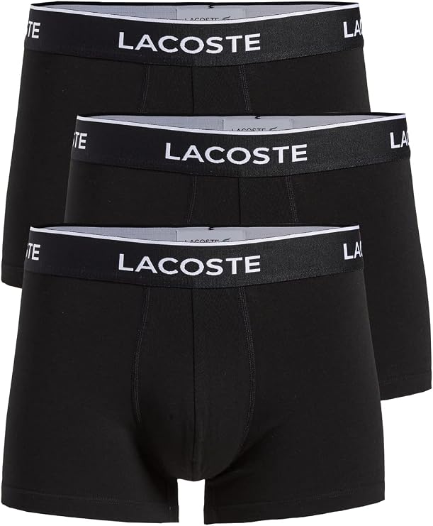 Lacoste Men's 3-pack Stretch Cotton Trunks (pack of 1)