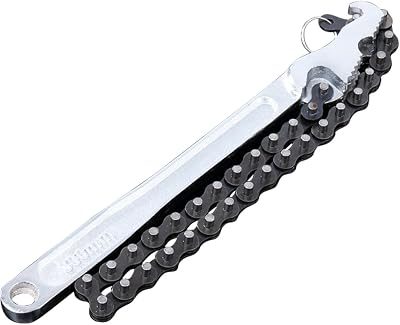 Trasylph 12 Inch Chain Pipe Wrench - Heavy Duty Carbon Steel, Fits 2-12 to 6 Pipes and Filters, Adjustable Ratcheting Wrench for Universal Use