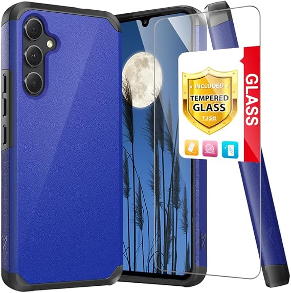 TJS Compatible for Samsung Galaxy A36 5G Phone Case (Blue)