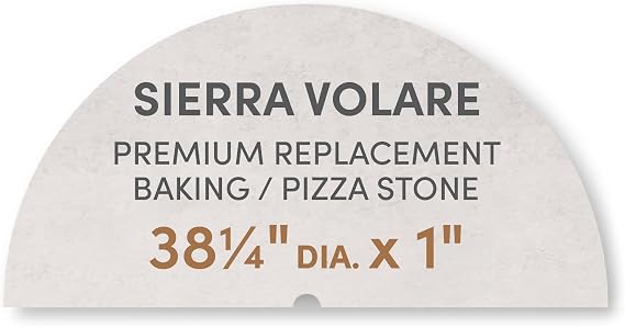 FibraMent Premium Replacement Baking & Pizza Stone for Sierra Volare Ovens Commercial Hearth Stone, NSF Certified, Made in USA (1" Thick)
