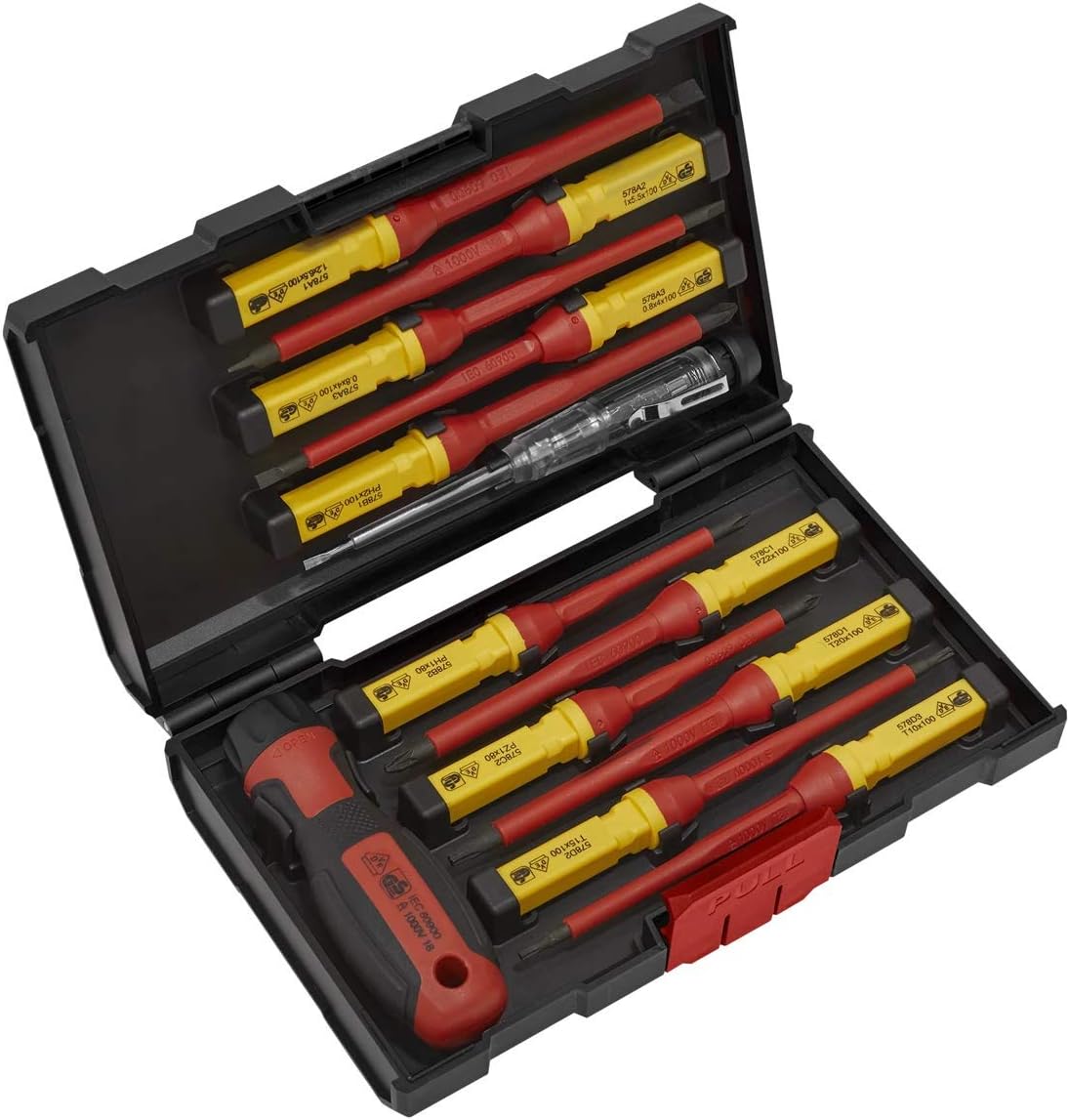 Sealey AK6128 13PC Interchangeable Screwdriver Set - VDE Approved