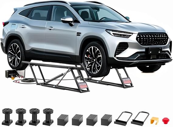 VEVOR Car Lift 5000lbs Capacity Car Lift for Home Garage 3-Level Adjustable