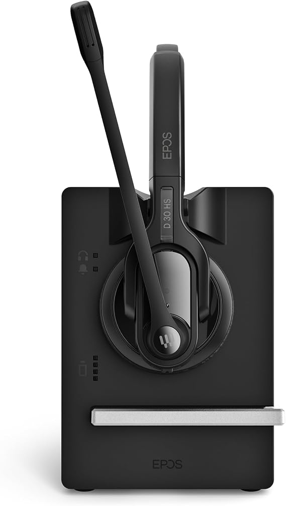 EPOS Impact D 30 USB ML - Wireless DECT Dual Ear Headset for a Direct Connection to a PC/Softphone, Black