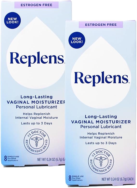 Replens Long-Lasting Vaginal Restores Vaginal Moisture Moisturizer (Pack of 2)
