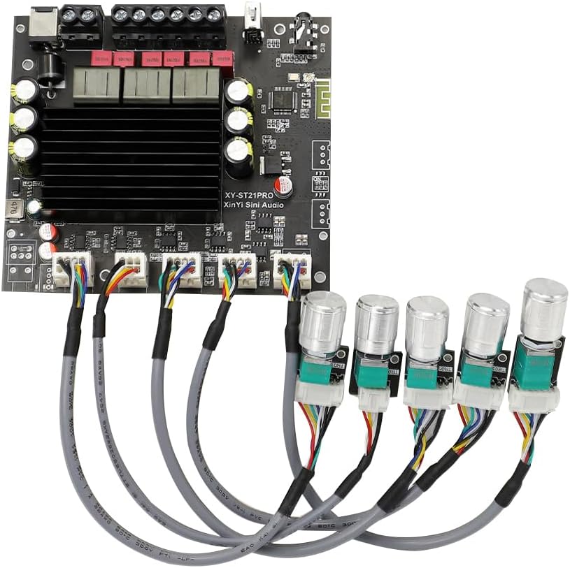 Daconovo XY-ST21PRO Compact 2.1 Channel TPA3255 BT Digital Power Amplifier Board High Bass Subwoofer Power Amplifier Board 100Wx2200W