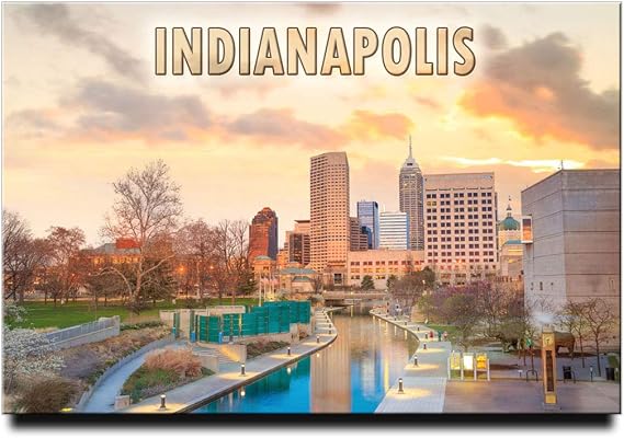 Indianapolis Fridge Magnet Indiana Travel Souvenir Circle City