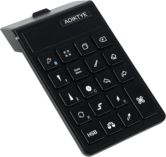 Keyboard for Procreate, Procreate Accessories for iPad/Tablet/Laptop/Smartphone,etc, Procreate Keyboard-5.8 x 3.8 in (2nd Generation Black)