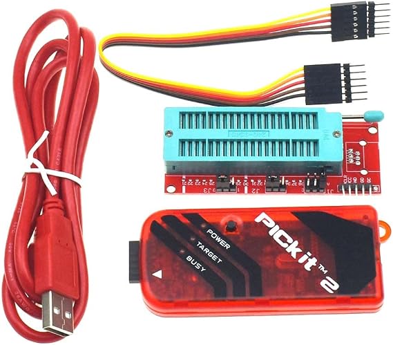 RELAND SUN 1set PICKIT 2 3 3.5 Programmer + PIC Programming Adapter Universal Programmer Seat (Kit 2)