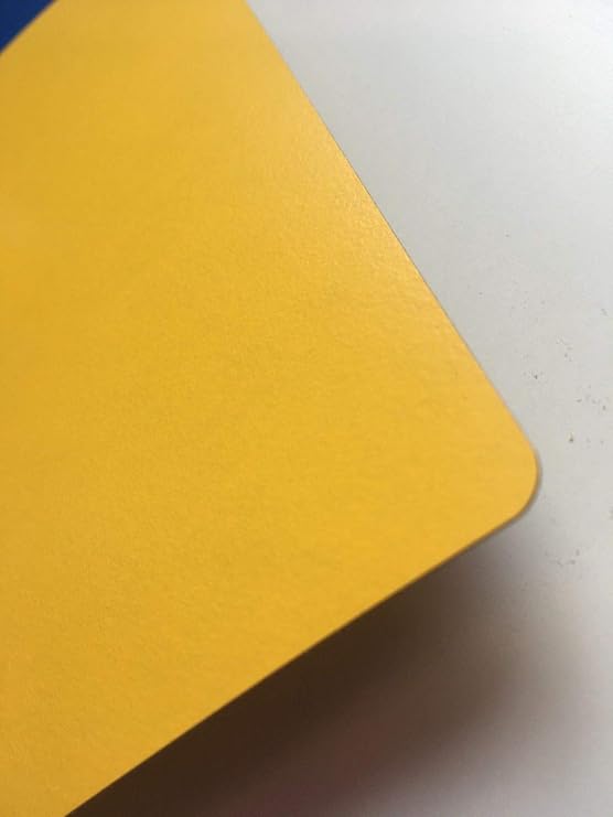 Pack of 4 Formica Type Plastic Laminate Yellow 150mm x 150mm
