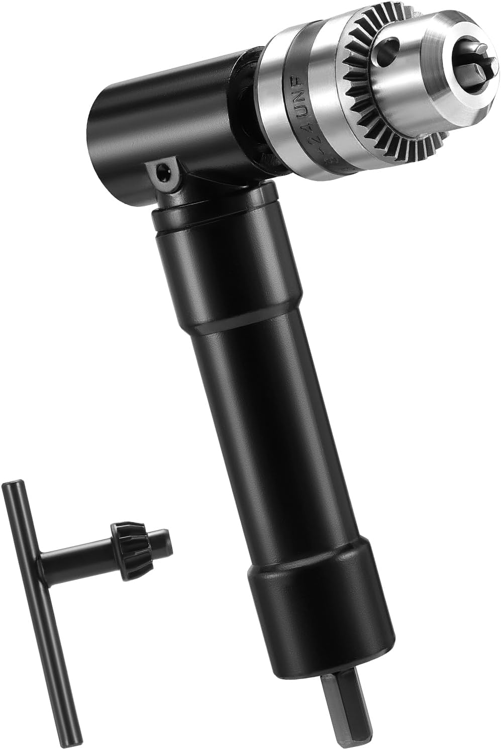 HSEAMALL Right Angle Drill Attachment, 90-Degree Chuck, 1-10mm Range, 8mm Hex Shank