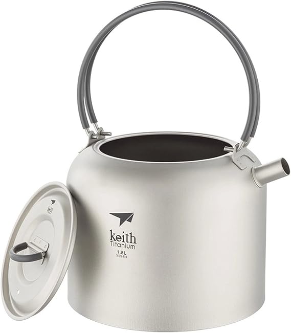 Keith Ti3907 Grade 1 Pure Titanium Kettle 1.5 L