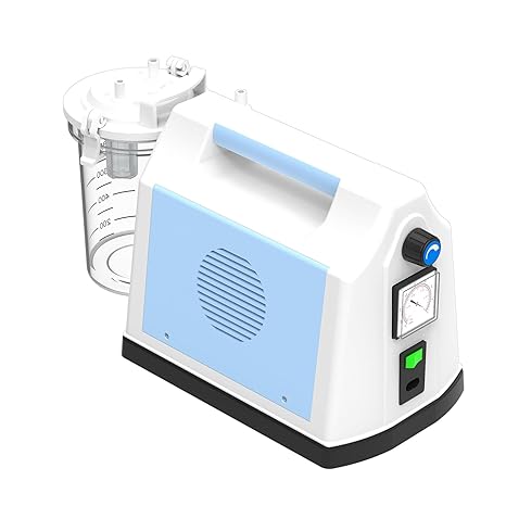 Portable Suction Unit Machine - Home & Veterinary Use for Phlegm, Mucus, Sputum Aspiration Quiet Tabletop Household Aspirator - Ideal for Elderly, Pets, Homecare