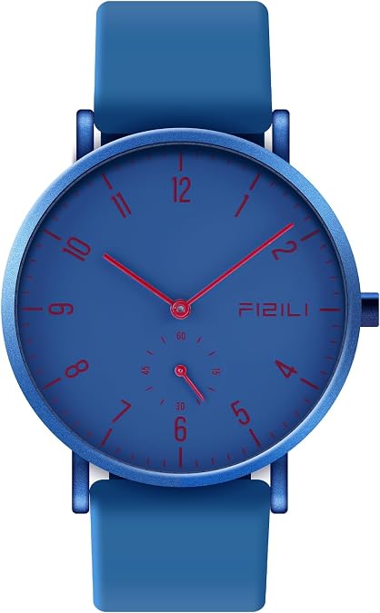 Men's Watch Ultra-Thin Minimalist Waterproof-Fashion Watch for Men or Women with Silicone Band Wrist Watches