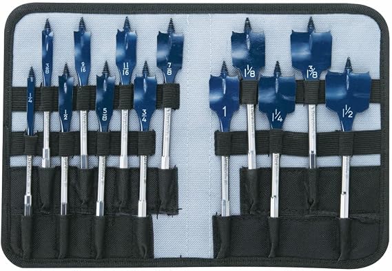 Bosch DSB5013P 13-Piece Daredevil Spade Drill Bit Set in Pouch