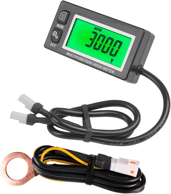 Runleader Digital Hours Tachometer Engine Temperature Gauge RL-HM028A