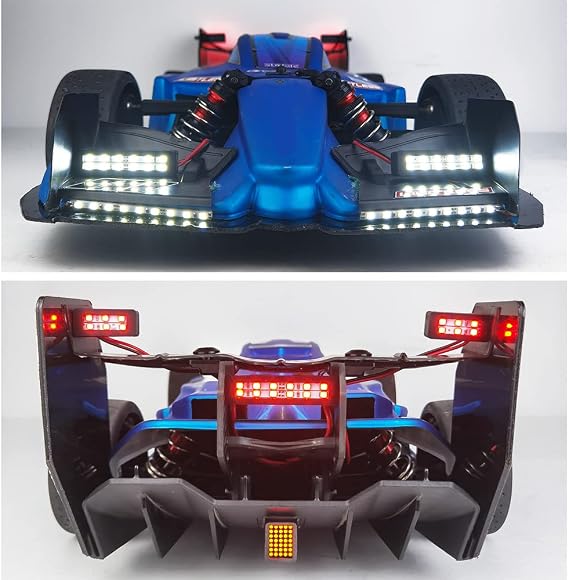 1:7th RC Led Light Kit Headlight Taillights Front/Rear Lamp for 1/7th ARRMA Limitless F1 RC Car Upgrades