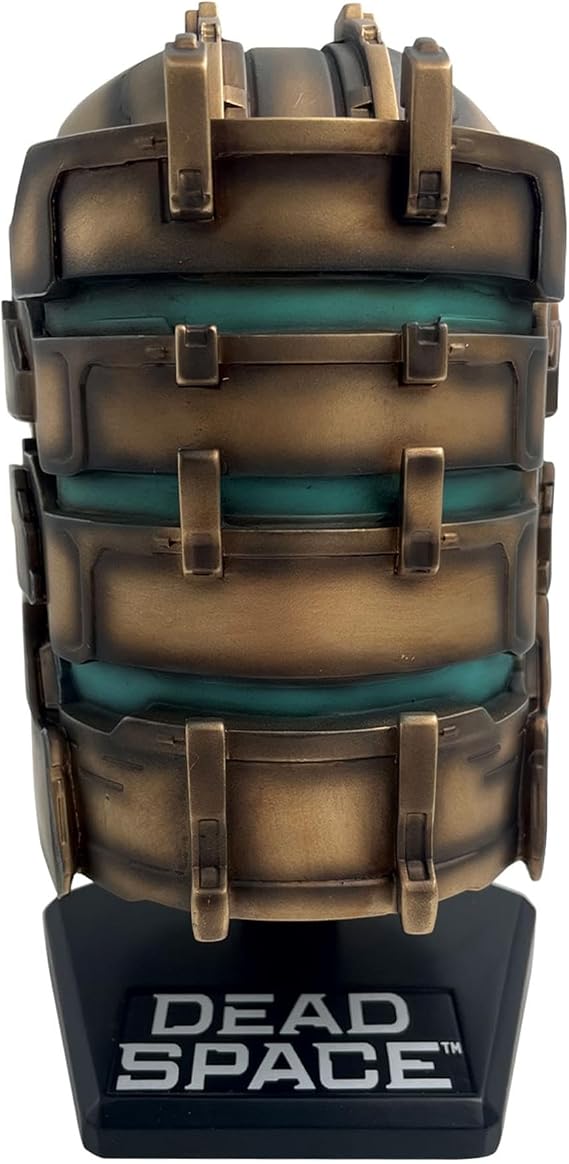 Dead Space Isaac Helmet Large Resin Replica – Officially Licensed Limited Edition Collectible, Intricately Hand‑Painted with Built‑In Display Stand, 23cm Tall (2,008 Pieces Worldwide)