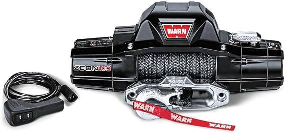 Warn Zeon 10-S 12V Electrical Utility Winch 10,000 lbs for Trucks & SUVs