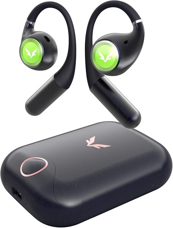 mifo FiiTii U Open-Ear Headphones True Wireless Bluetooth 5.4 Sport Earbuds, Ultra-Comfortable for Long Wear, 12H Playtime (60H with Case), Perfect for Running, Driving & Music
